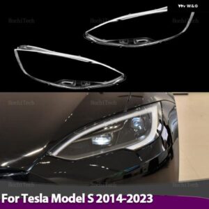 テスラ ヘッドライト ヘッドランプ ガラスレンズ ケースシェルカバー モデル S 2014-2023