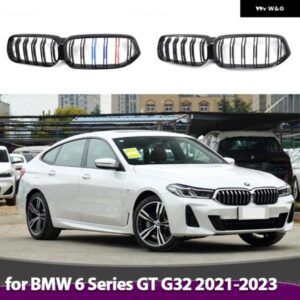 BMW G32 6GT 6シリーズ グランツーリスモフェイスリフト 2020-23 グリル ブラック 2 スラットフロント バンパー キドニーグリル フードグリル