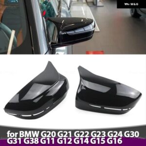 BMW 車明黒バック ミラー キャップ ウイング サイド ミラー カバー G20 G22 G30 G38 G11 G15 G16 3 4 5 6 7 8シリーズ