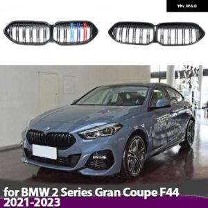 BMW 2シリーズ グランクーペ 4 ドア F44 2021-23 車 M カラー/グロスブラック車黒フロントキドニーグリル 2 スラット