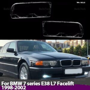 BMW ヘッドランプ カバー ヘッドライト レンズ ガラスカバー ブライトシェルレンズ カバー 7シリーズ E38 L7 改築 1998-2002