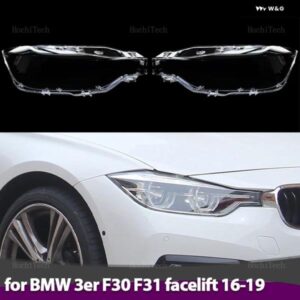 BMW ヘッドランプ シェード シェルカバー クリアフロント ヘッドライト レンズ カバー 3シリーズ F30 F31 フェイスリフト 2016-19