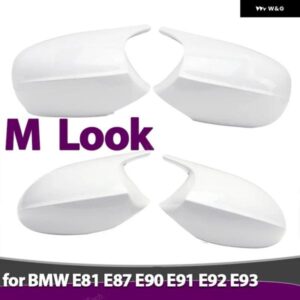 BMW 2X ホワイト ミラー カバー サイドバック ミラー キャップカバー シェル交換 E90 E91 E92 E93 E81 E87 E82 E88 3 1シリーズ