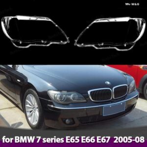 BMW ヘッドライト ハウジング ガラスカバー ヘッドランプ クリアシェルレンズ E65 E66 E67 2005-2008 改築ランプカバー
