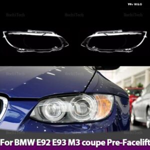 BMW ヘッドライト カバー 防水 ブライトシェルカバー ランプクリアレンズ カバー M3 E92 E93 クーペプレフェイスリフト 2006-09