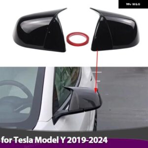 テスラ ABS 2X ミラー カバー サイドバック ミラー ミラー キャップカバー シェル MODELY モデルY 2019-2024