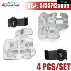 BMW 4ピース 51357125059 フロント左 右ウィンドウレギュレーターリペアクリップ 金属 スライダー 付き X5 E53 2000-2006 アクセサリーに適合