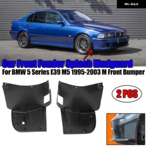 BMW 2個 5シリーズ E39 M5 1995-2003 M フロント バンパー スプラッシュ パネル ライナー トリム フェンダーホイールカバー マッドガード 左右 ABS