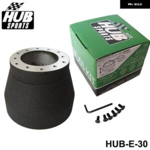 BMW E30用ブラックレーシング ステアリングホイール ハブ アダプター ボスキット HUB-E-30