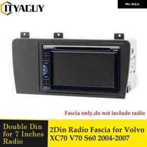 ボルボ 2DIN カーラジオ フェイシア V70 XC70 S60 2000-2004 DVD フレーム ダッシュ マウント キット アダプター トリム フェイシャル パネル フレーム ダッ