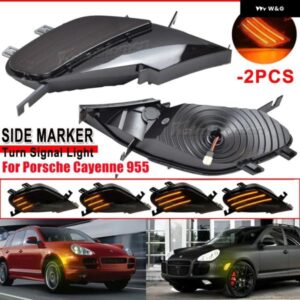 ポルシェ 1ペア LED ウインカー ダイナミックウィンカー ランプ カイエン 955 2003-2006 サイドマーカーインジケータライト OEM