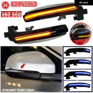 ボルボ サイド ミラー シーケンシャルウインカー インジケータランプ V40 クロスカントリー II V60 S60 S80 V70 III LED ダイナミックウィンカー ライト