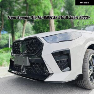 BMW X2 U10 M スポーツ 2023 + フロント バンパー リップ スポイラー スプリッター ディフューザー ボディガードキット チューニンググロスブラック/カーボ