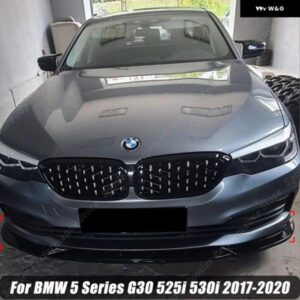 BMW 5シリーズ G30 525I 530I 2017-2020 フロント バンパー スポイラー リップブレードアンダースプリッター ディフューザー ストリップチューニンググロス