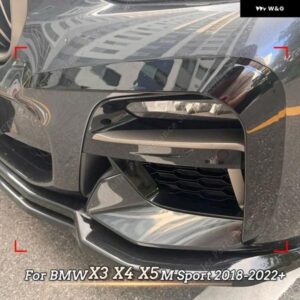 BMW 2個 フロントグリル ベントフォグフレーム X3 X4 X5 G01 G02 G05 M スポーツ 2018-2023 フロント バンパー サイド スポイラー ディフューザー