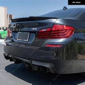 BMW グロスブラック M4 M5 PSM スタイル リア トランク スポイラー ウイング アクセサリー F10 520I 525I 520D 530I 530D 550I 540I M5 2010-2017