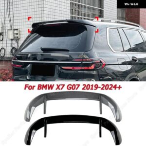 BMW リアルーフ スポイラー スプリッターリア トランク リップキャップカーアクセサリー 装飾 グロスブラック ハッチバック X7 G07 2019-2024 +