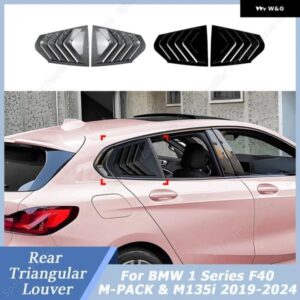 BMW 1シリーズ F40 M-PACK 用リアウィンドウルーバーM135I 2019-2024 車グロスブラックチューニング パネル サイド エアベント カバー フロントガラス