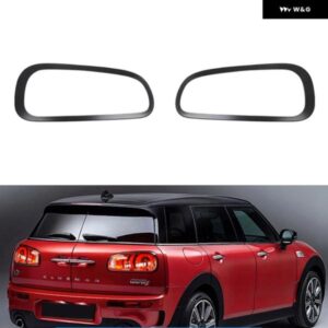 BMW ミニ F54 2014-2020 6 ドア車 トリム テールライト フレーム トリム リアテールランプカバー ケースループ ステッカー 黒 1ペア