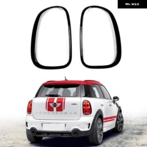 BMW ミニカントリーマン R60 2011-2016 5 ドア テールライト フレーム リアテールランプカバー ケース トリム スタイリング アクセサリー黒 2個