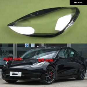 テスラ モデル3 2019-21 光学レンズ ヘッドライト カバー シェード ヘッドランプ シェルプレキシガラス交換ランプカバー