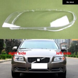 ボルボ S80 S80L 2009-2015 カーアクセサリーク リア ヘッドランプ カバー ヘッドライト シェルレンズ プレキシガラス