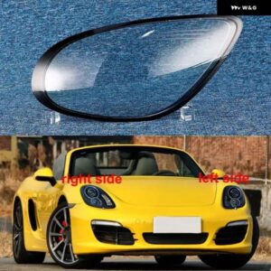 ポルシェ ケイマンボクスター 2013 2014 2015 ヘッドライト カバー シェード ヘッドランプ シェルク リア ケースレンズ プレキシガラ