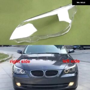 BMW 2004-2010 E60 E61 5シリーズ LED ライトアイブロウ ヘッドライト シェル ヘッドランプ ク リア カバー レンズ プレキシガラス