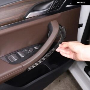 BMW X3 G01 2018-23 ソフトカーボンドア アームレスト フレーム パネル カバー トリム ステッカー カーアクセサリー