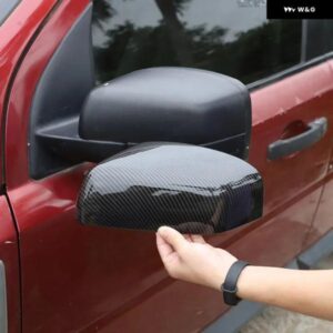 ランドローバー フリーランダー 2 2007-2012 ABS カーボン/ブラックサイドバック ミラー カバー トリム ステッカー カーアクセサリー