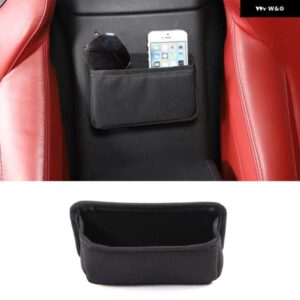 ジャガー 2013 + F-TYPE オックス フォード 布黒カーセンター コンソール アームレスト ボックス 収納 袋携帯電話 収納 袋カーアク