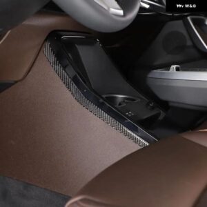 BMW X1 IX1 U11 2023-2024 ソフトカーボンカーセンター コントロール シフト パネル サイド パネル カバー トリム ステッカー カーアクセサリー