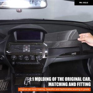 BMW 6シリーズ M6 E63 E64 2004-2010 ソフトカーボン中央エア アウトレット ベント パネル カバー トリム ステッカー カーアクセサリー