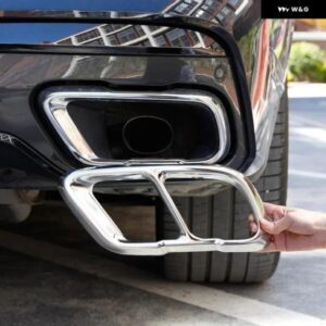 BMW X5 X7 G05 G07 2019-2024 ステンレス /ブラックテール パイプ マフラーマフラーカバー ステッカー カーアクセサリー