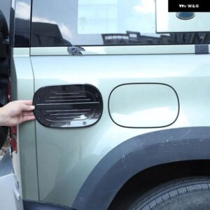 ランドローバー ディフェンダー 90 110 130 2020-2024 ABS カーボン燃料キャップ パネル カバー トリム ステッカー カーアクセサリー