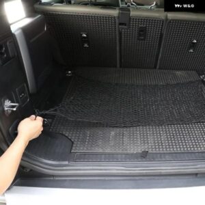 ランドローバー ディフェンダー トランク 弾性メッシュネットカー スタイリング 収納 袋ポケットケージベルクロ グリッド ポケットホルダー