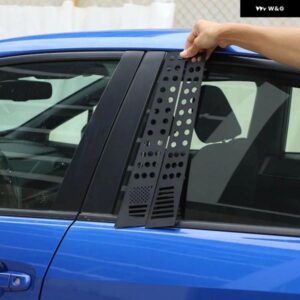 スバル WRX 2021-23 合金 黒窓 B ピラー センターピラー トリム カバー ステッカー カーアクセサリー