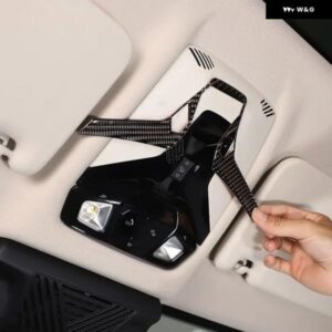 BMW 2シリーズ X1 IX1 U11 F44 2023-24 ソフトカーボンフロントルーフ 読書灯 パネル カバー トリム ステッカー カーアクセサリー
