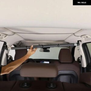BMW X1 IX1 U11 2023-2024 メタル アンプ用 ABS カーハンガーレールは調整可能で伸縮式カーアクセサリー