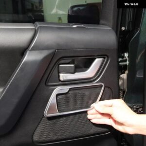 ランドローバー フリーランダー 2 07-2016 カー スタイリング ABS クローム/ブラック車内 ドアハンドル フレーム ステッカー カーアクセサリー