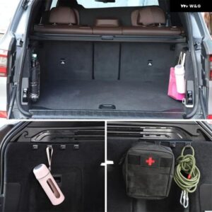 BMW X5 G05 2019-2024 ABS プラスチック 黒 トランク サン シェード スロットフック トリム カーアクセサリー