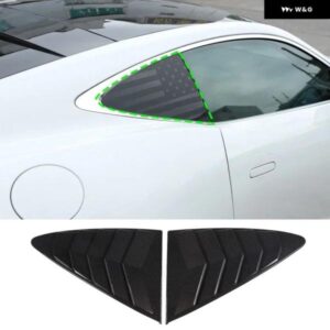ジャガー F-TYPE 2013-2024 ABS カーボン/ブラック車リア三角ルーバーカバー トリム ステッカー カーアクセサリー