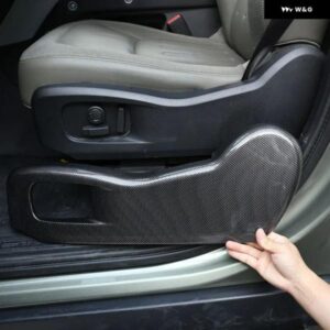 ランドローバー ディフェンダー 110 2020-2024ABS カーボンカーシート調整フレーム サイド 装飾 カバー ステッカー カーアクセサリー