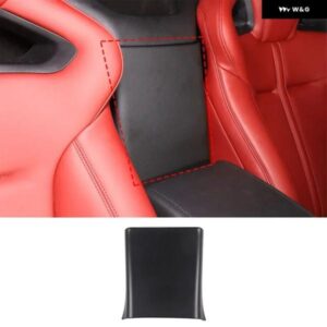 ジャガー 2013-2024 F-TYPE ABS マットブラック アームレスト ボックス リア 装飾 カバー ステッカー インテリア アクセサリ