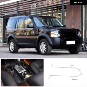 ランドローバー ディスカバリー 3 LR3 2004-2009 ステンレス ギアディバイダーカバー トリム ステッカー カーアクセサリー インテリア