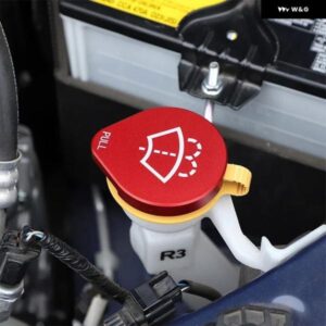 スバル WRX 2021-24 合金 赤 エンジン オイルカバー トリム カーアクセサリー