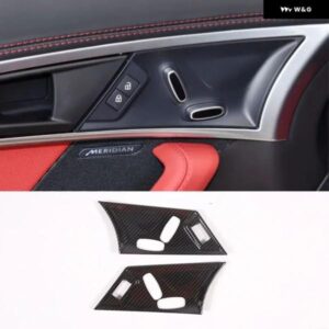 ジャガー F-TYPE F タイプ 2013-2024 カーシート調整 装飾 フレーム ステッカー ABS カーボンパターン インテリア アクセサ