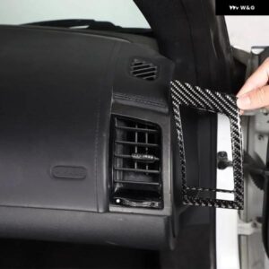 ジャガー F-TYPE 2013-2022 ソフトカーボンカーセンター コンソール サイドエア アウトレット ベントカバー トリム ステッカー カ