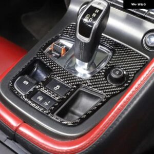 ジャガー F タイプ 2013-2022 ソフトカーボンギアインジケータフレーム カバー トリム ステッカー カーアクセサリー インテリア