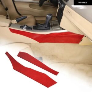 BMW 3シリーズ E90 2005-2012 ソフトカーボンカーセンター コントロール サイド パネル 装飾 ステッカー インテリア アクセサリー